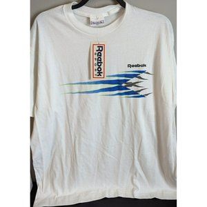 * Vintage Reebok Shirt Mens 2XL White Made In USA 90s NWT